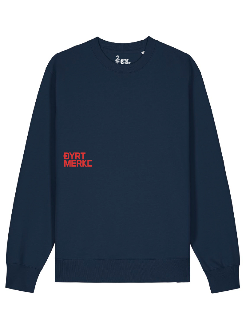 DM 2.0 logo side marineblå - Dyrt merke