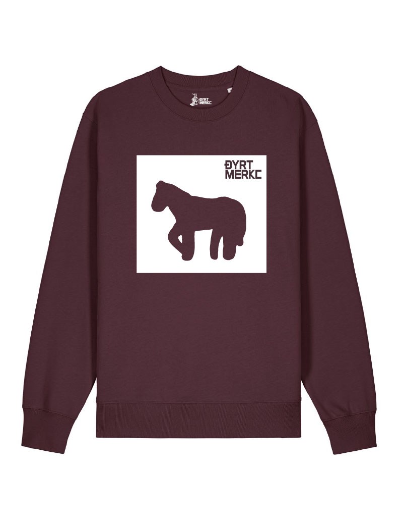 Rich Mahogny Kjepphest Genser - Dyrt merke