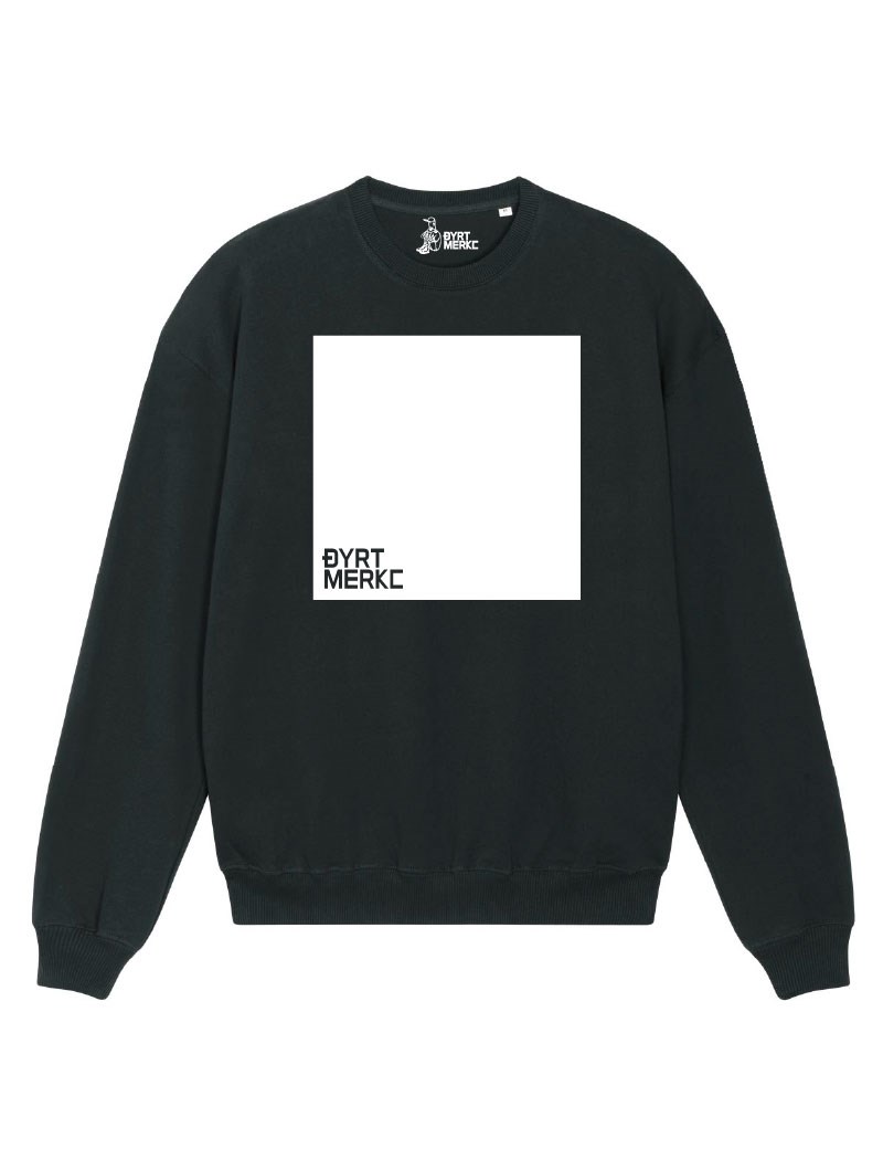 Sensurert Svarteper Genser - Dyrt merke