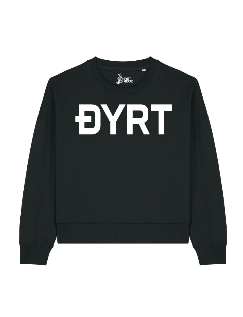 Subtil femenin Sort genser - Dyrt merke