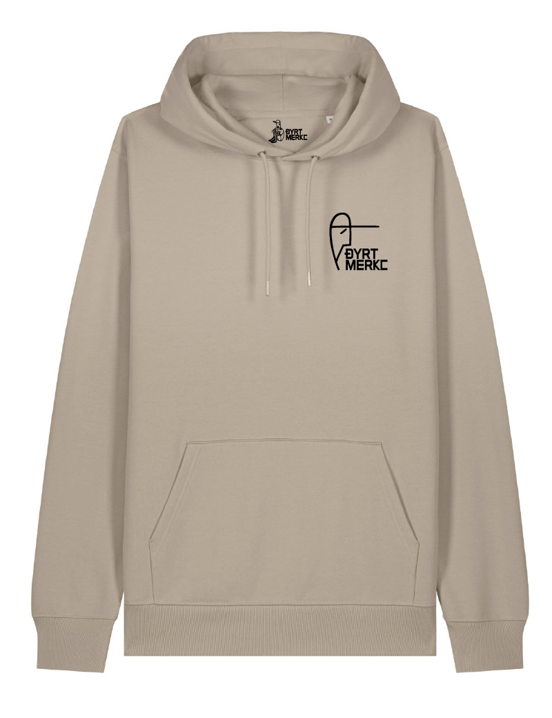 Capsmannens beige hoodie 2 - Dyrt merke