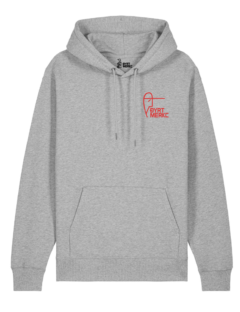 Capsmannens gråmelerte hoodie - Dyrt merke