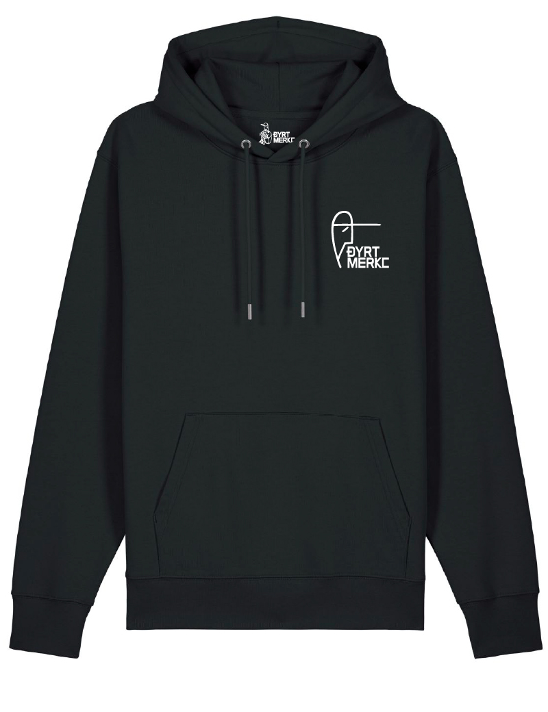 Capsmannens svarte hoodie - Dyrt merke