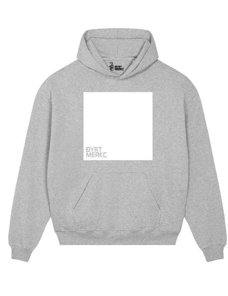 Sensurert Grå Mus Hoodie - Dyrt merke
