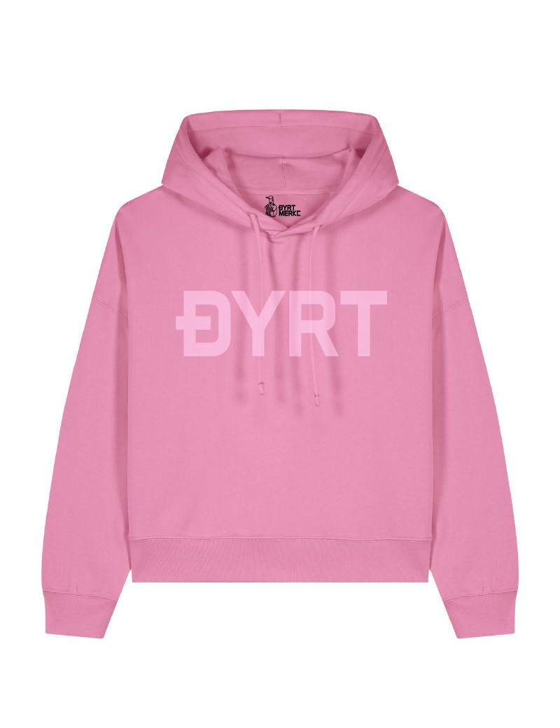 Subtil feminin rosa hoodie - Dyrt merke