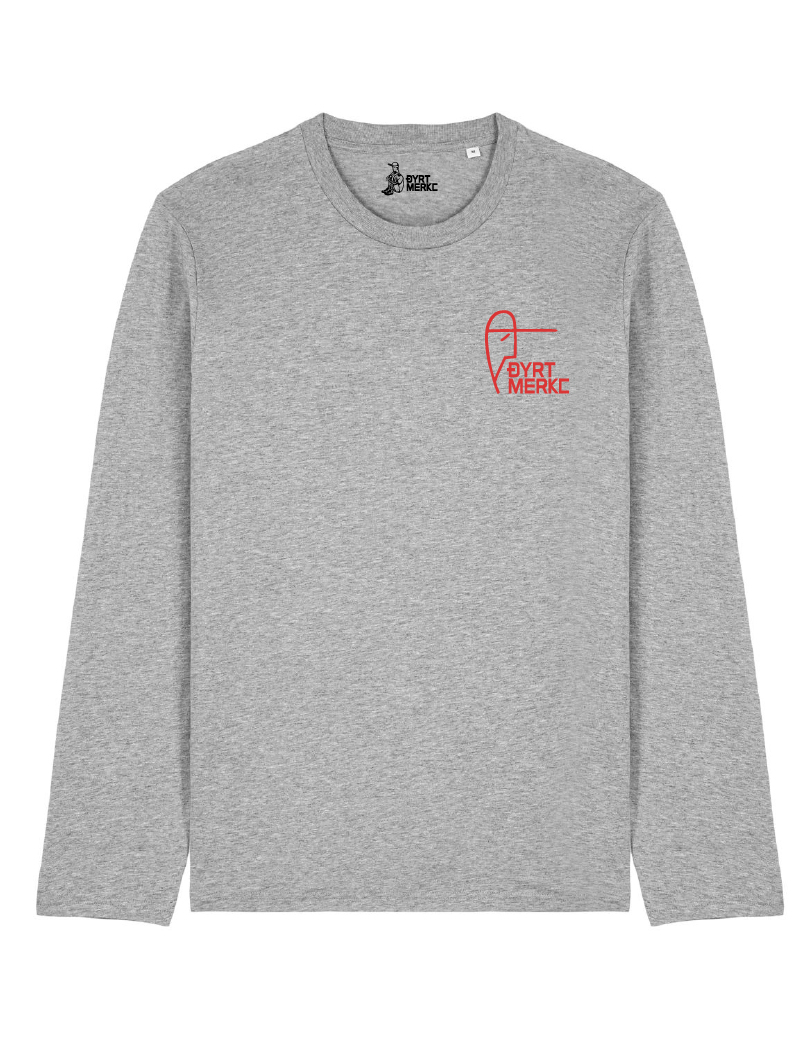 Capsmannens gråmelerte Longsleeve - Dyrt merke