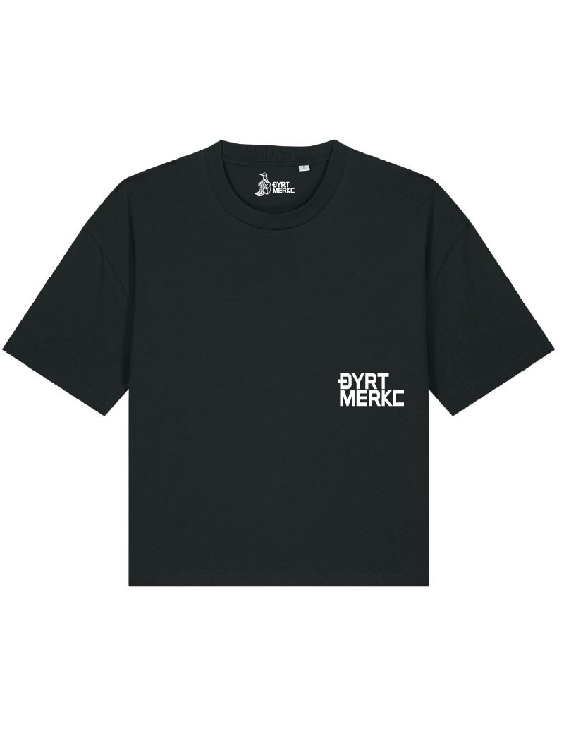 Feminin Malplassert Svarteper Tee - Dyrt merke