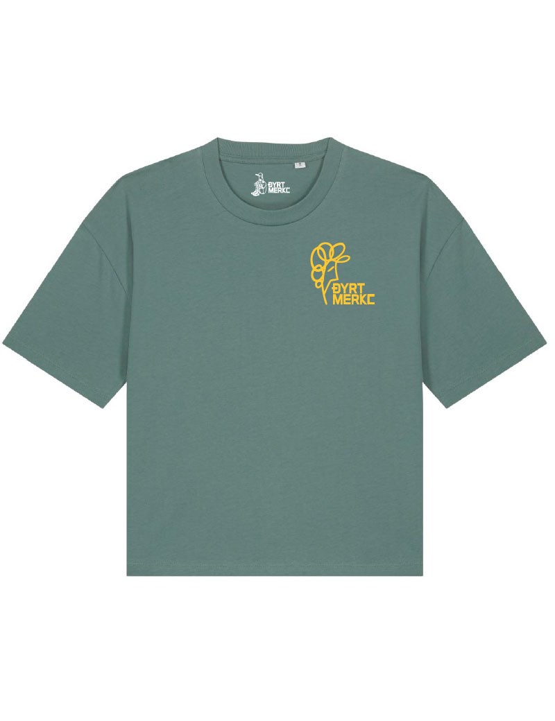 Feminin Old School Femtilapp Tee - Dyrt merke