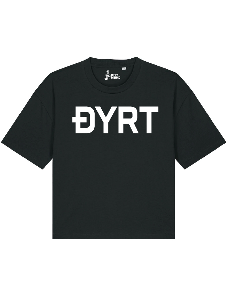 Subtil sort feminin Tee - Dyrt merke